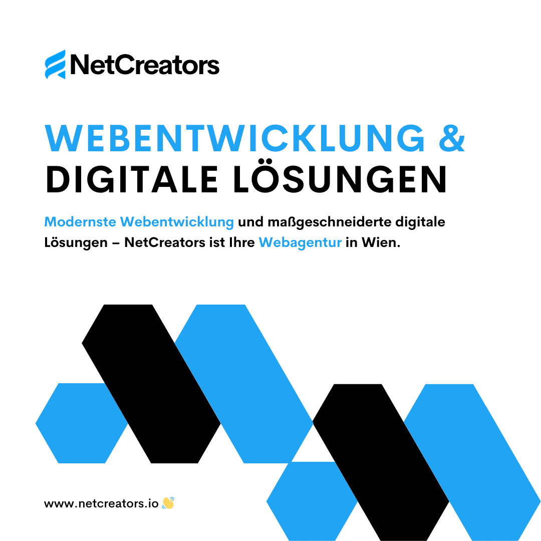 Webentwicklung bei NetCreators: Ihre Vision in digitalen Händen